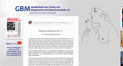 Desktop Screenshot of gbmev.de